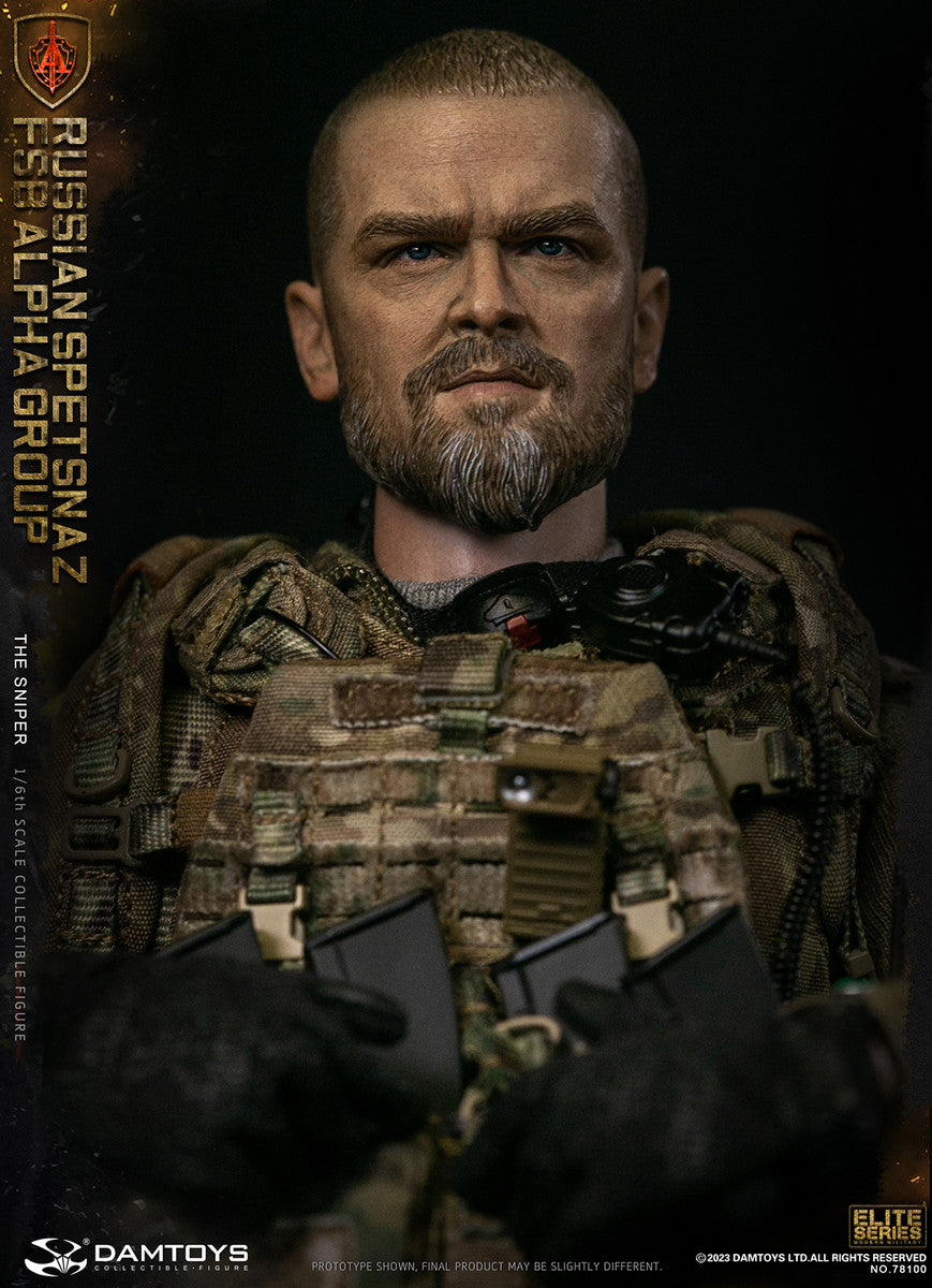 Preventa Figura The Sniper - Russian Spetsnaz FSB Alpha Group marca Damtoys 78100 escala 1/6