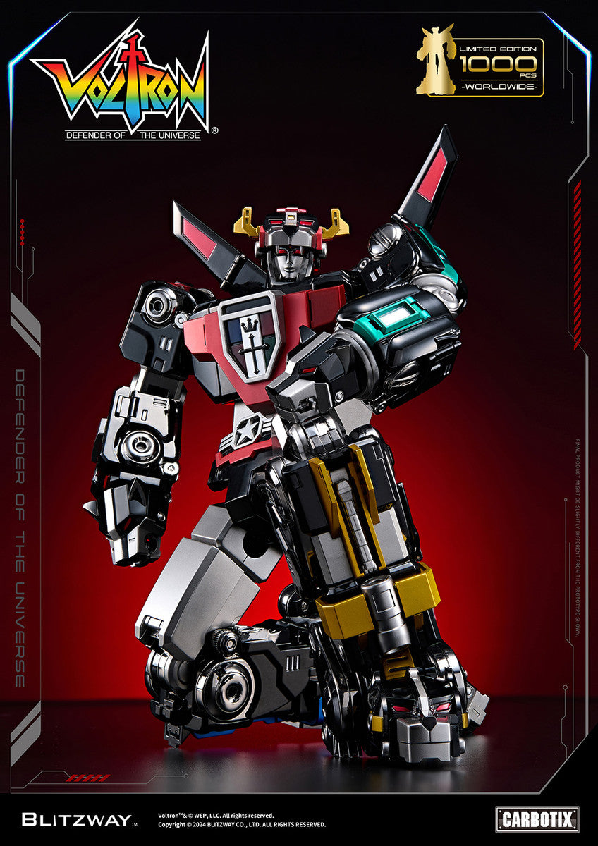 Preventa Figura Black Voltron (DIECAST) (Exclusiva Edición Limitada) - Carbotix Series marca Blitzway BW-CA-11101 (38 cm)