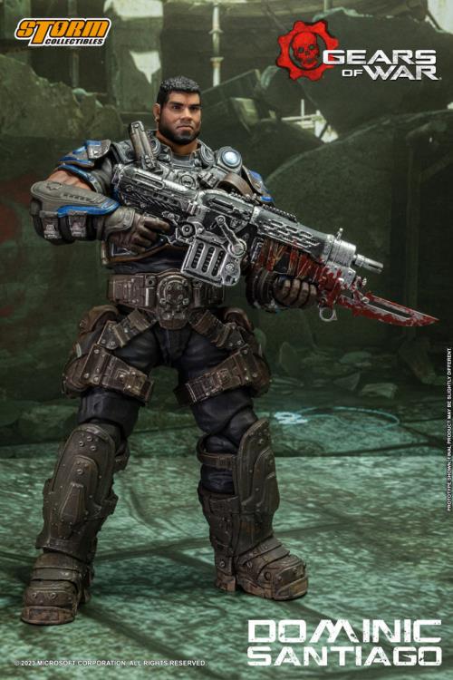 Preventa Figura Dominic Santiago - Gears of War  marca Storm Collectibles escala pequeña 1/12