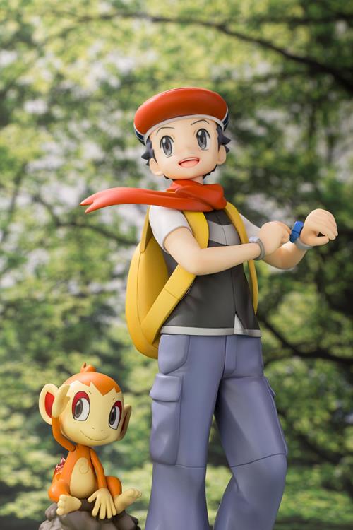 Pedido Estatua Lucas con Chimchar - Pokemon - ArtFX J marca Kotobukiya escala 1/8