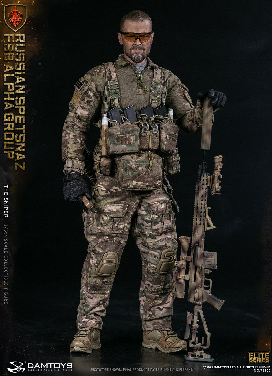 Preventa Figura The Sniper - Russian Spetsnaz FSB Alpha Group marca Damtoys 78100 escala 1/6