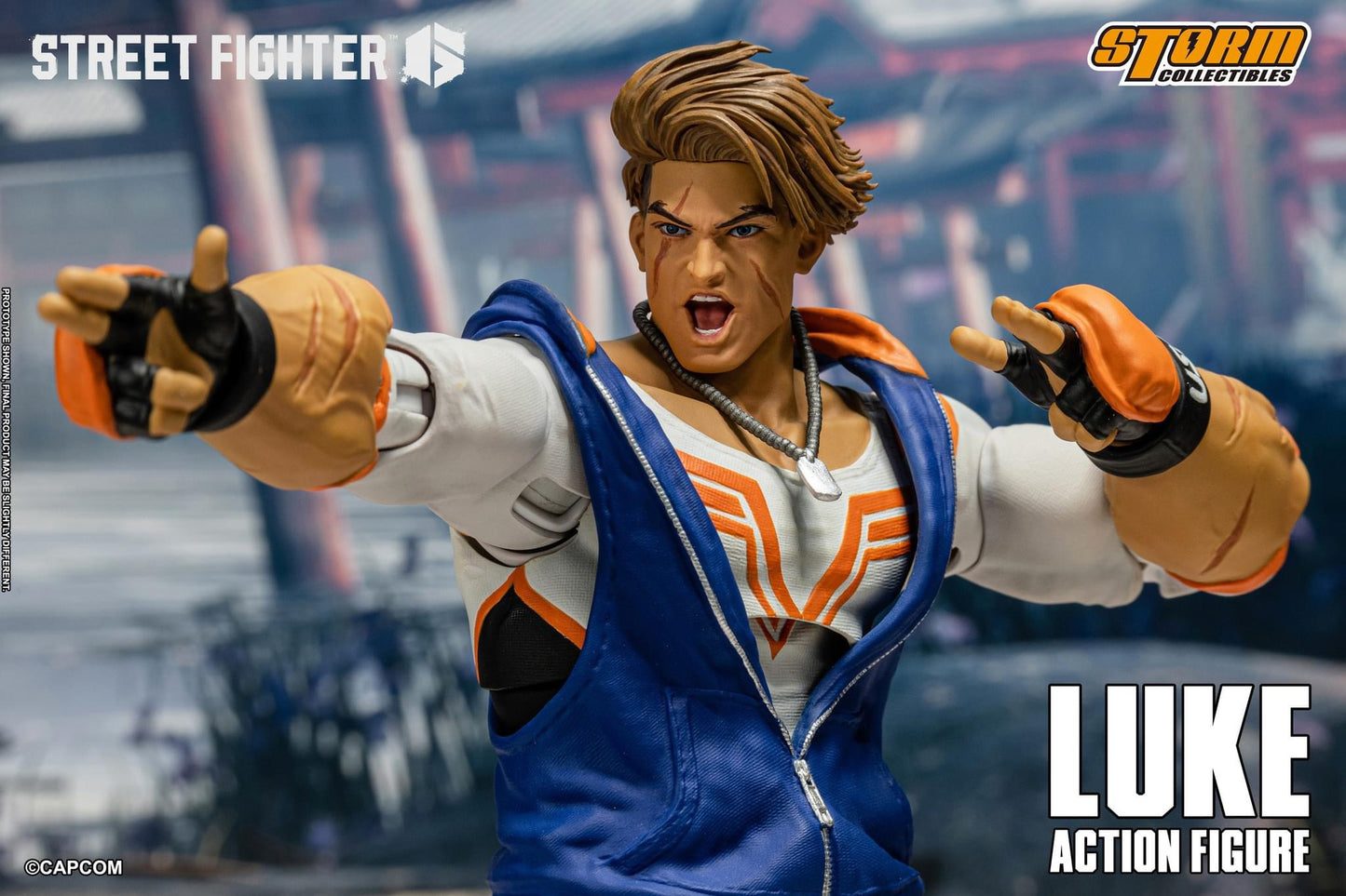 Preventa Figura Luke - Street Fighter 6 marca Storm Collectibles escala pequeña 1/12