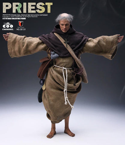 Preventa Figura Medieval Priest / Sacerdote Medieval - Series of Empires marca Coomodel SE131 escala 1/6