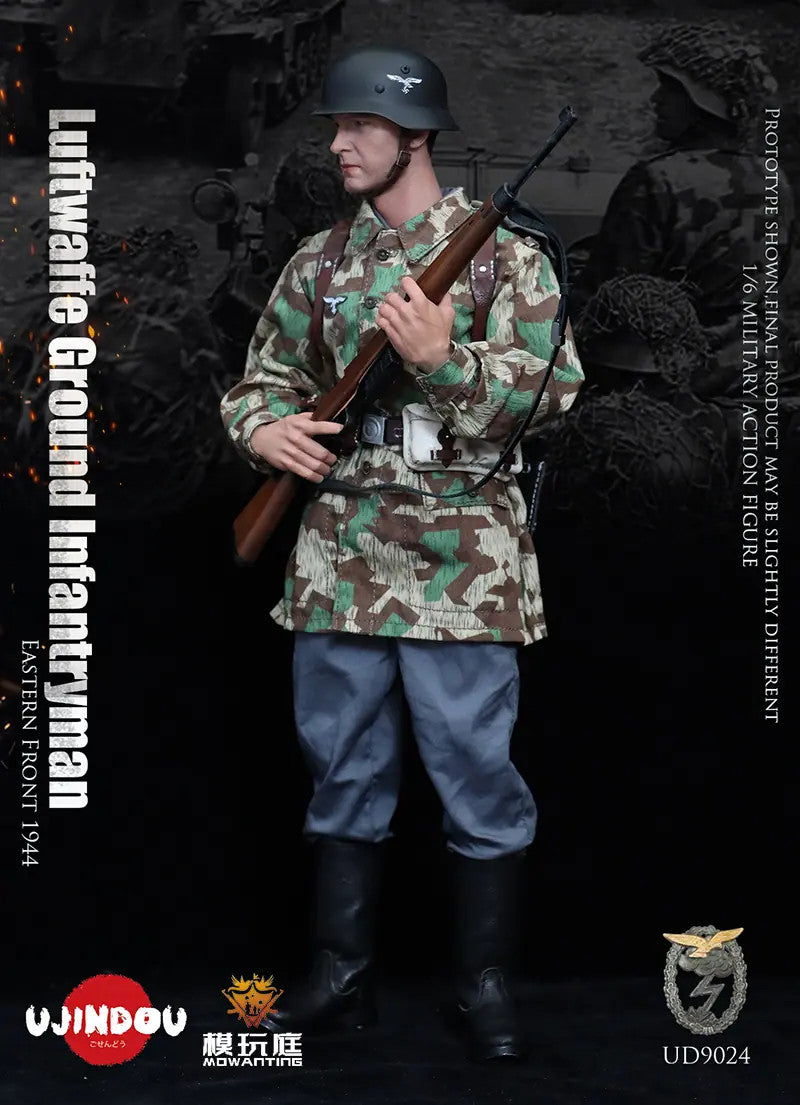 Preventa Figura WWII German Luftwaffe Field Divisions - Infantry Eastern Front 1944 marca Ujindou UD9024 escala 1/6