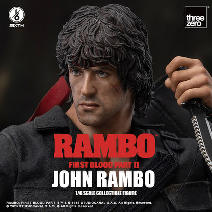 Pedido Figura John Rambo - Rambo: First Blood Part II marca Threezero 3Z0328 escala 1/6