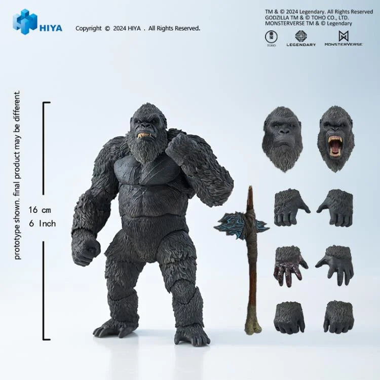 Preventa Figura Kong (Exclusiva PX Previews) - Godzilla x Kong: The New Empire - Exquisite Basic marca HIYA EBG0414 (16 cm)