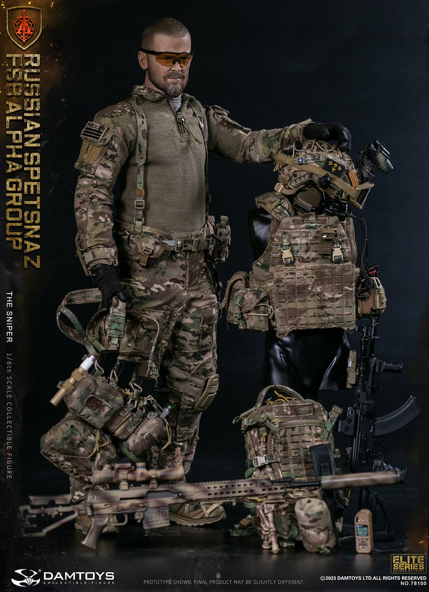 Preventa Figura The Sniper - Russian Spetsnaz FSB Alpha Group marca Damtoys 78100 escala 1/6