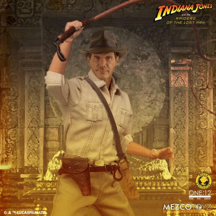 Preventa Figura Indiana Jones (Exclusive Edition) - Raiders of the Lost Ark - One:12 Collective marca Mezco Toyz 77650 escala pequeña 1/12