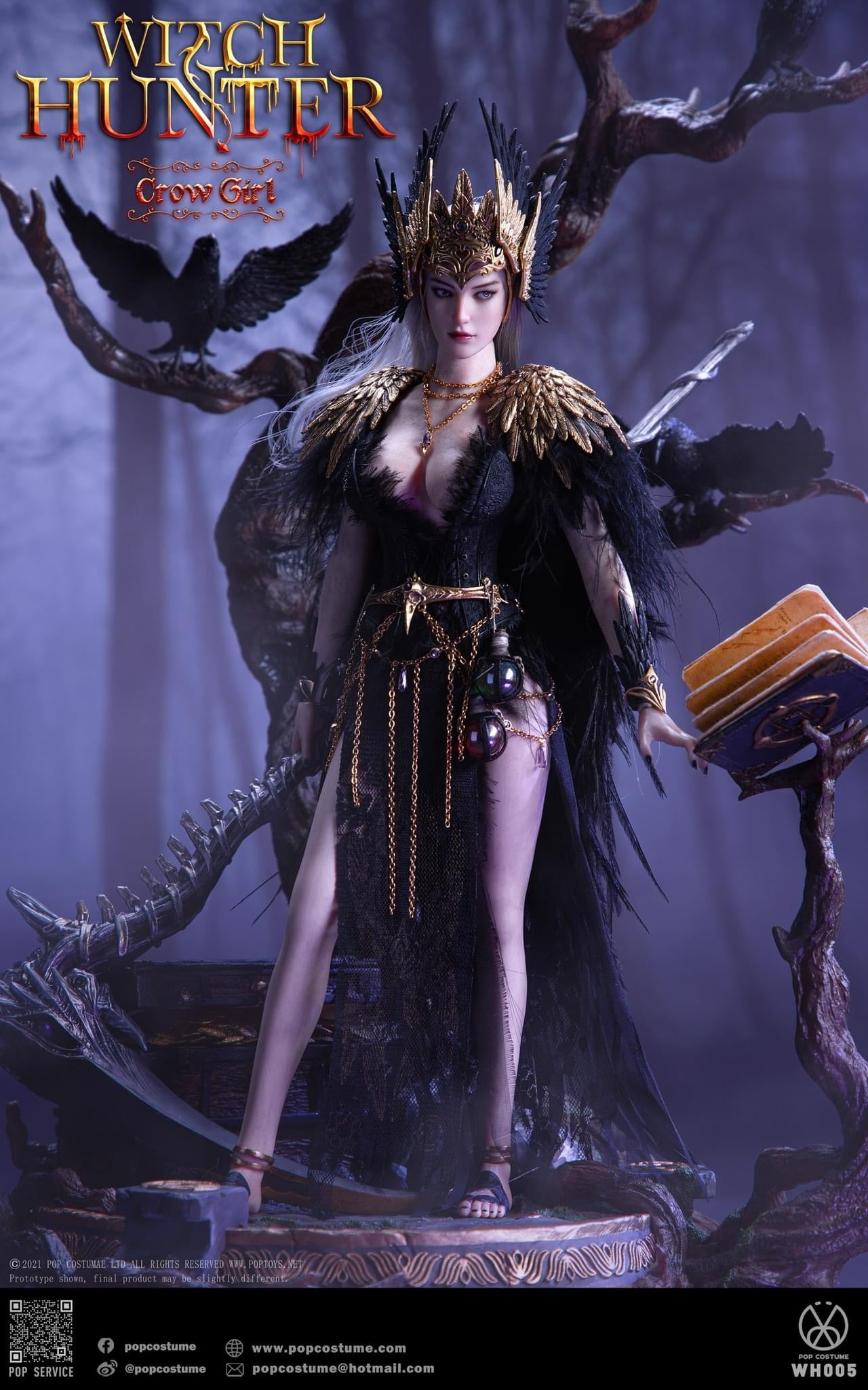 Preventa Figura The Crow Girl (Standard Version) (Cobre) - Witch Hunter Series marca POP Costume WH-004 escala 1/6