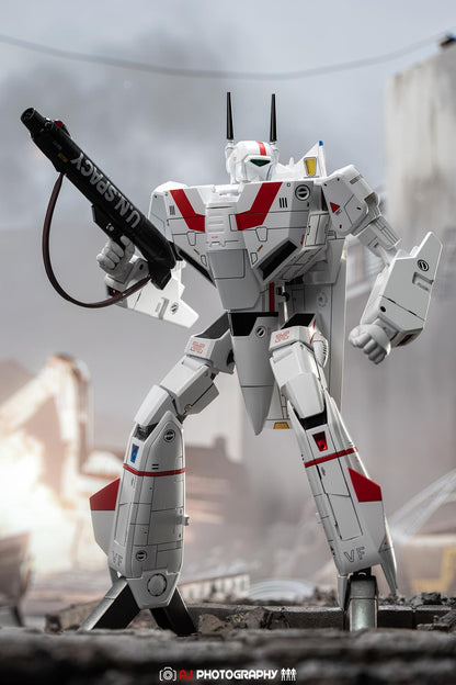 Pedido Figura ROBO-DOU VF-1J Veritech (Rick Hunter) - ROBOTECH marca Threezero 3Z0304 escala 1/72