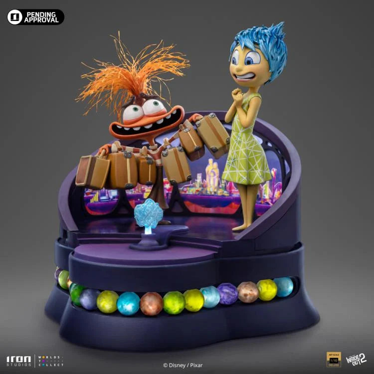 Preventa Estatua Joy and Anxiety / Alegría y Ansiedad (Deluxe) - Inside Out 2 - Limited Edition marca Iron Studios escala de arte 1/10