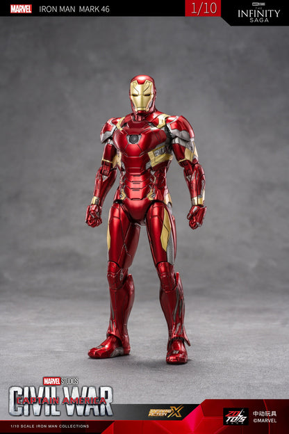 Pedido Figura Iron Man Mark 46 - Civil War Captain America marca ZD Toys escala pequeña 1/10 (18 cm)