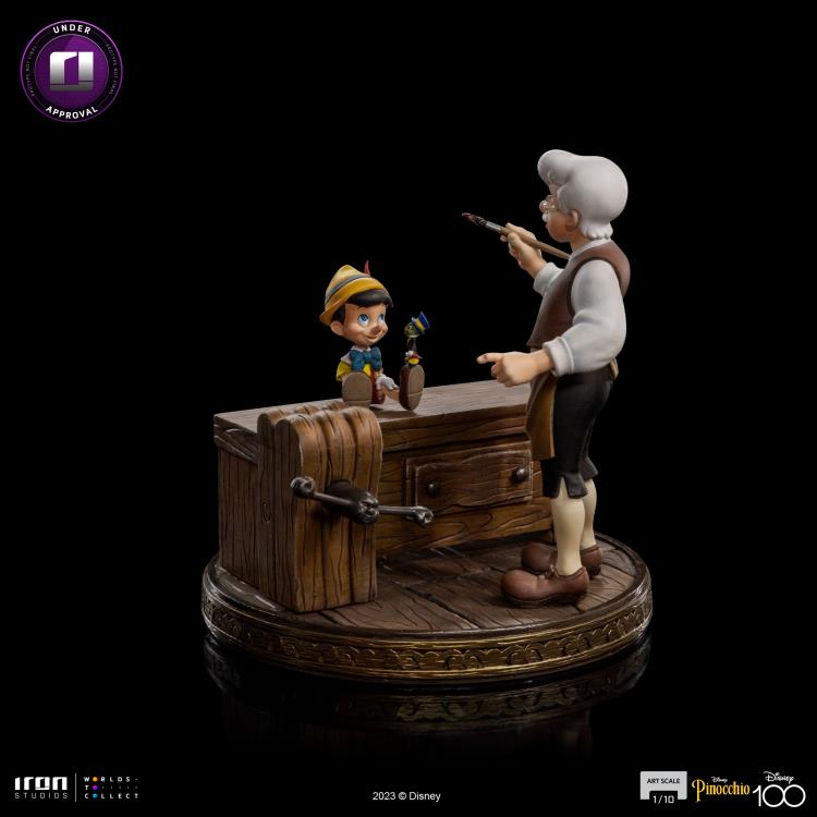 Preventa Estatua Geppetto & Pinocchio - Disney 100th anniversary - Limited Edition marca Iron Studios escala de arte 1/10