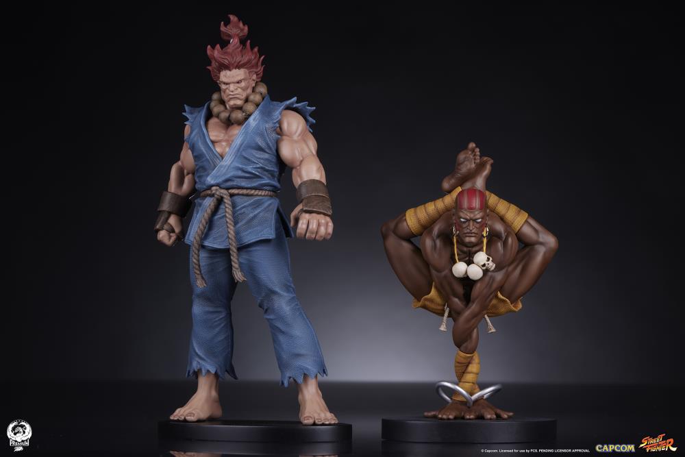 Preventa Set Estatuas Akuma & Dhalsim - Street Jam - Street Fighter marca PCS Collectibles escala 1/10