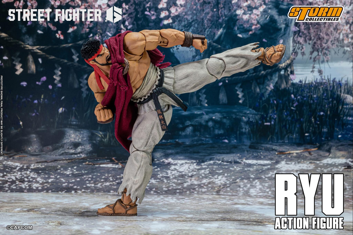 Preventa Figura RYU - Street Fighter 6 marca Storm Collectibles escala pequeña 1/12