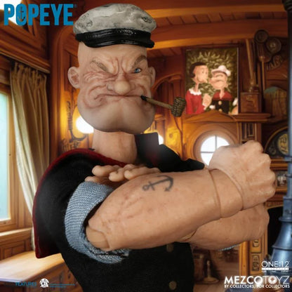 Preventa Figura Popeye - One:12 Collective marca Mezco Toyz 76470 escala pequeña 1/12