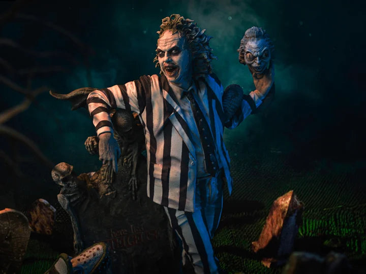 Preventa Estatua Beetlejuice (Deluxe) - Beetlejuice Beetlejuice (2024) - Limited Edition marca Iron Studios escala de arte 1/10