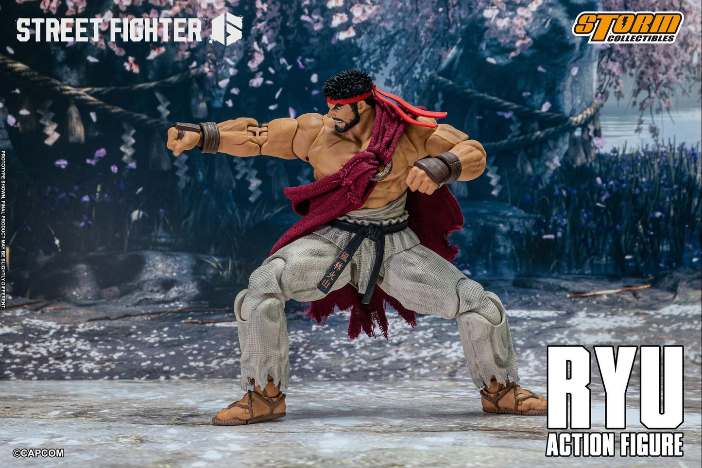 Preventa Figura RYU - Street Fighter 6 marca Storm Collectibles escala pequeña 1/12