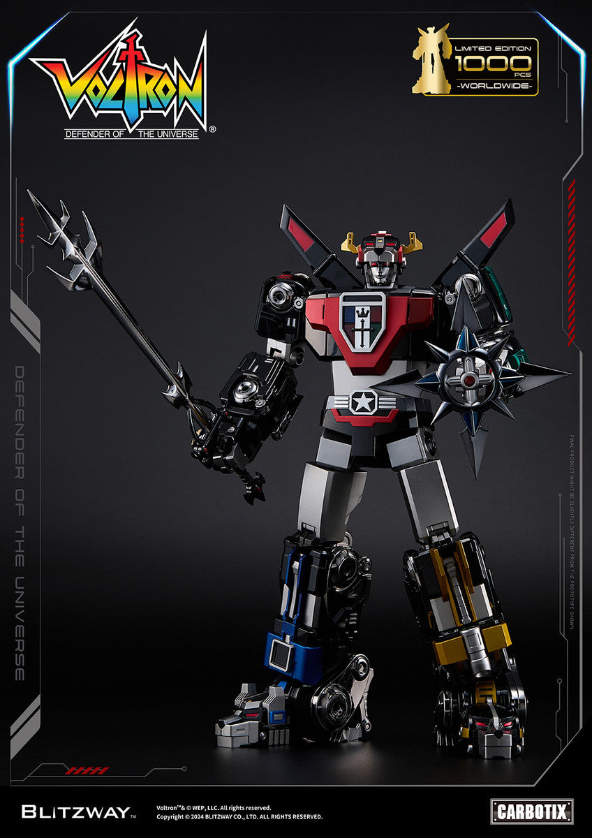 Preventa Figura Black Voltron (DIECAST) (Exclusiva Edición Limitada) - Carbotix Series marca Blitzway BW-CA-11101 (38 cm)