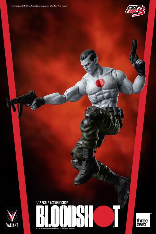 Pedido Figura Bloodshot - Valiant Comics - FigZero S marca Threezero 3Z0181 escala pequeña 1/12