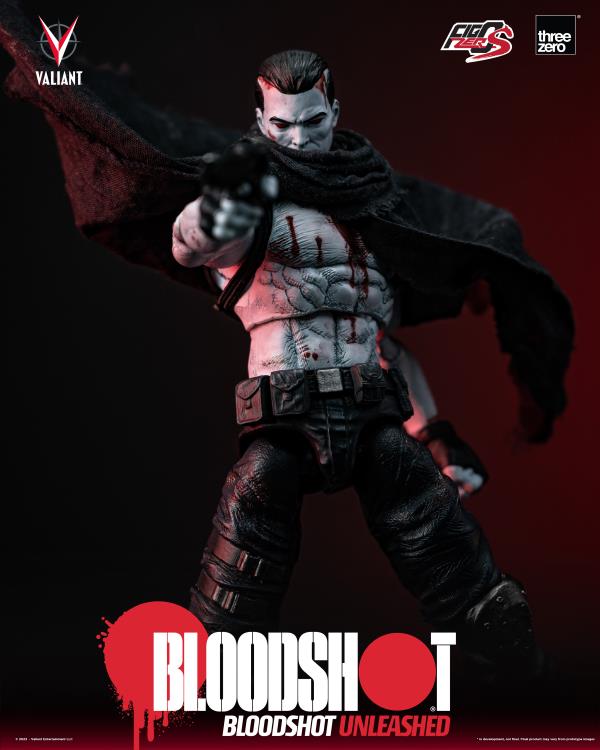 Pedido Figura Bloodshot Unleashed - Valiant Comics - FigZero S marca Threezero 3Z0422 escala pequeña 1/12