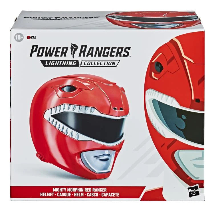 Pedido Casco del Red Ranger - Mighty Morphin Power Rangers - Lightning Collection marca Hasbro escala real 1/1