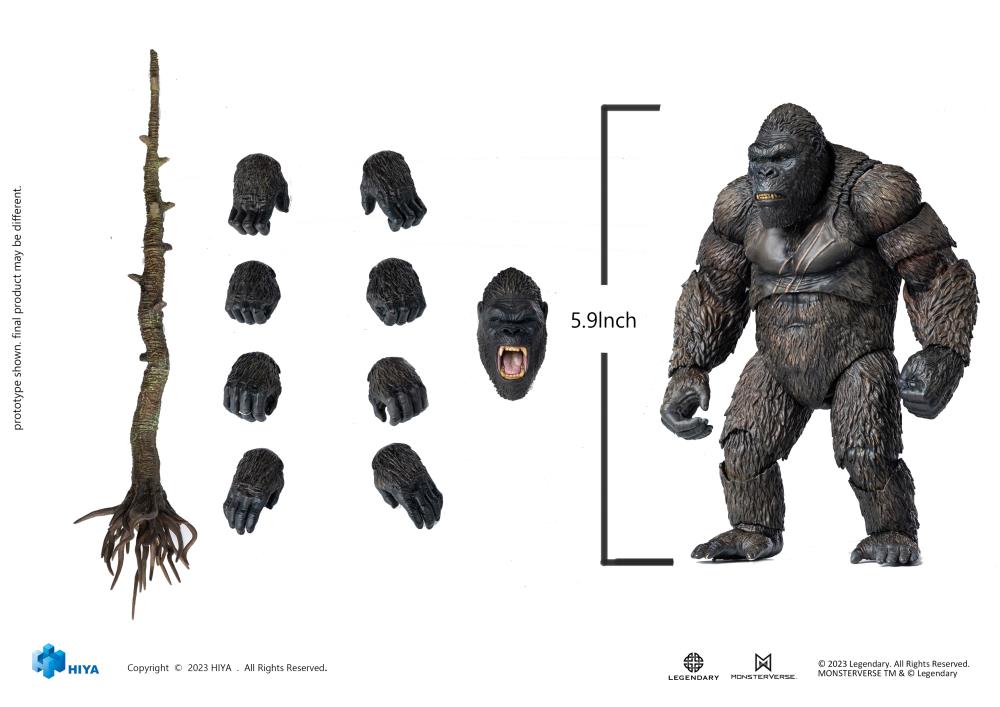 Preventa Figura King Kong (PX Previews Exclusive) - Kong: Skull Island (2017) - Exquisite Basic marca HIYA EBK0085 (15.24 cm)