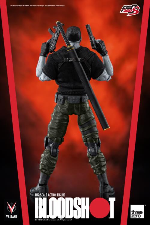 Pedido Figura Bloodshot - Valiant Comics - FigZero S marca Threezero 3Z0181 escala pequeña 1/12