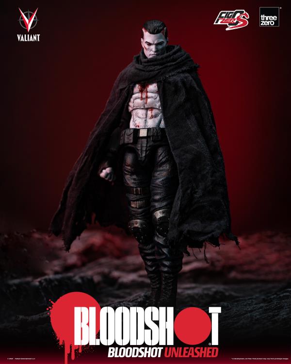 Pedido Figura Bloodshot Unleashed - Valiant Comics - FigZero S marca Threezero 3Z0422 escala pequeña 1/12