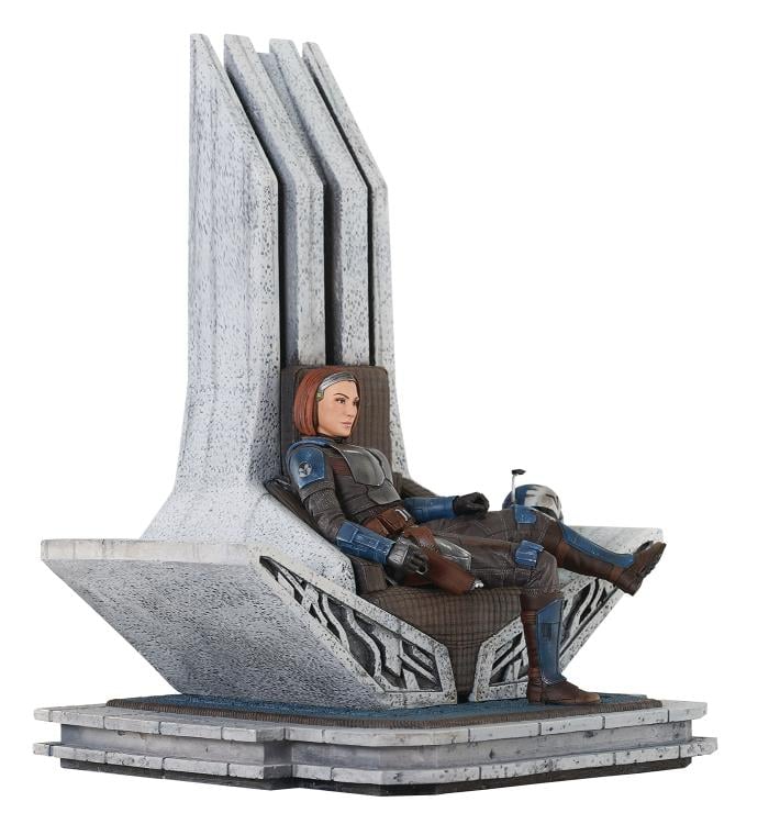 Preventa Estatua Bo-Katan on Throne (Edición limitada) (Resina) - The Mandalorian - Premier Collection marca Diamond Select Toys escala 1/7