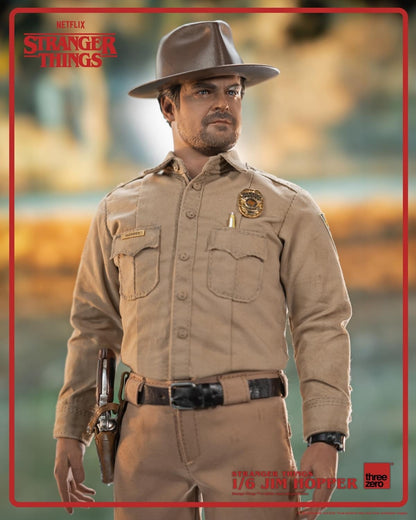 Preventa Figura Jim Hopper - Stranger Things marca Threezero 3Z0515 escala 1/6