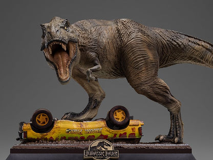 Preventa Estatua T-Rex Attack (Limited Edition) - Jurassic Park Icons marca Iron Studios escala de arte 1/10