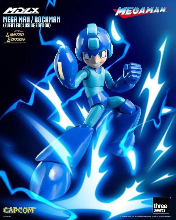 Preventa Figura MDLX Mega Man / Rockman (Event Exclusive version) (Edición Limitada) marca Threezero 3Z0572 escala pequeña 1/12