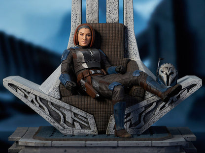 Preventa Estatua Bo-Katan on Throne (Edición limitada) (Resina) - The Mandalorian - Premier Collection marca Diamond Select Toys escala 1/7