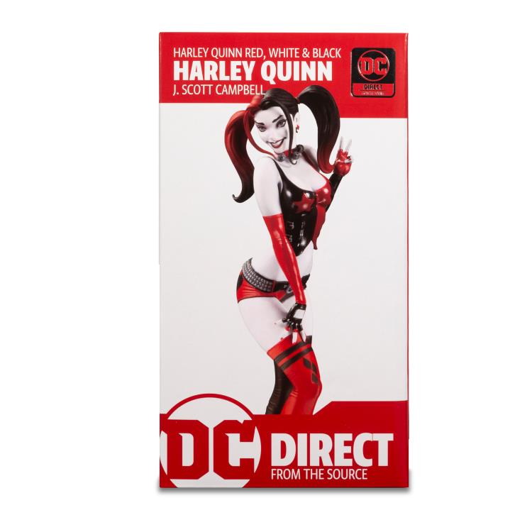 Pedido Estatua Harley Quinn (J. Scott Campbell) (Edición Limitada) (Resina) - Red, White & Black - DC Comics marca McFarlane Toys x DC Direct escala 1/10