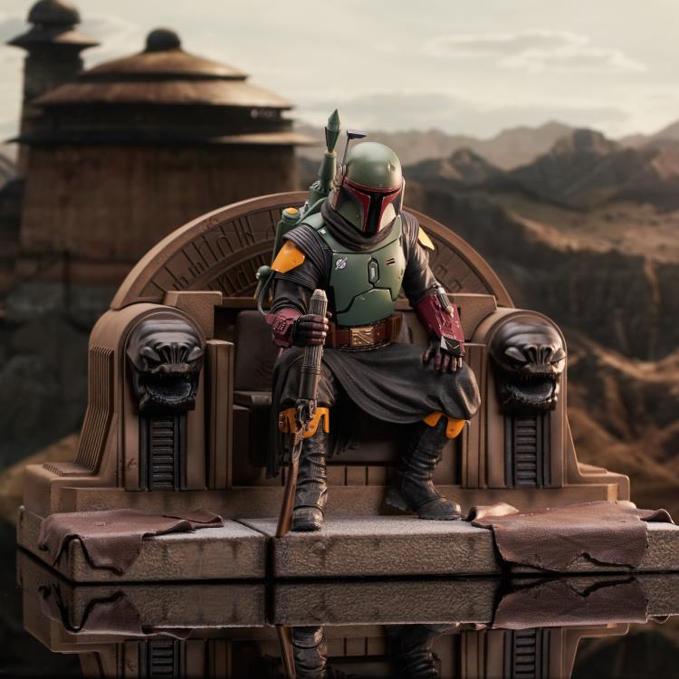 Pedido Estatua Boba Fett on Throne (Edición limitada) (Resina) - The Mandalorian - Premier Collection marca Diamond Select Toys escala 1/7