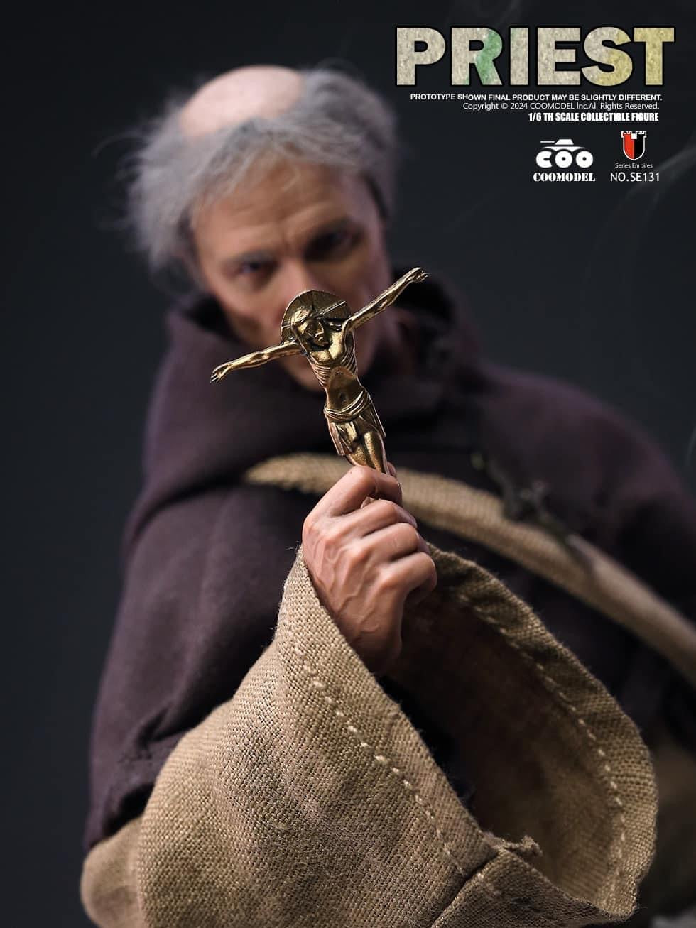 Preventa Figura Medieval Priest / Sacerdote Medieval - Series of Empires marca Coomodel SE131 escala 1/6