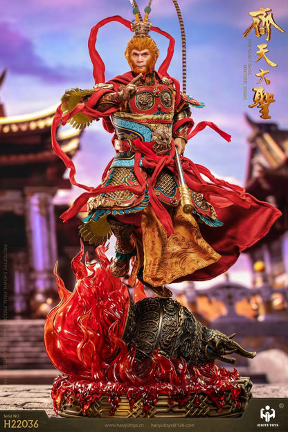 Preventa Figura Monkey King's (Nao Tiangong version) (cobre) marca Haoyutoys H22036 escala 1/6