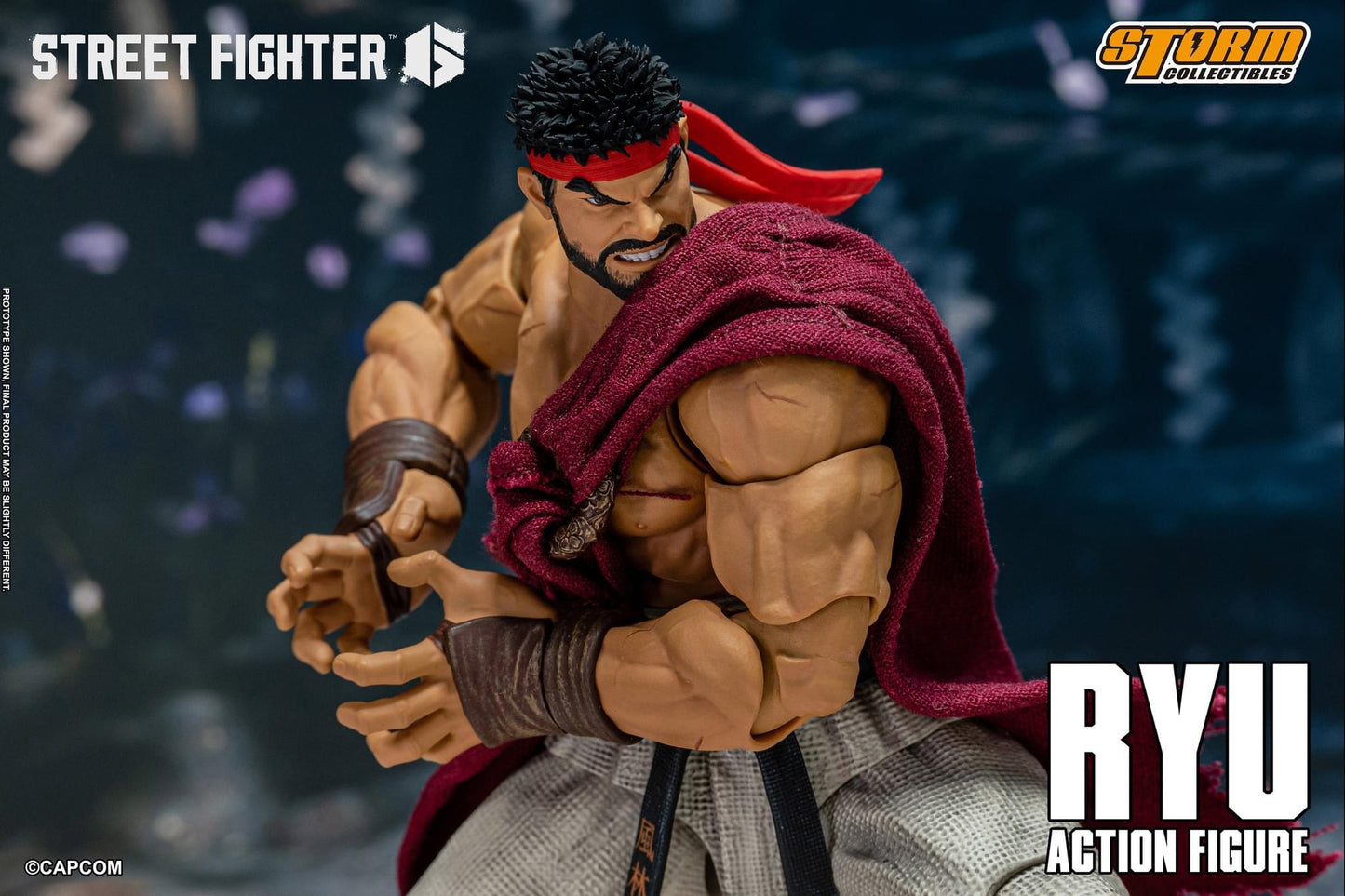 Preventa Figura RYU - Street Fighter 6 marca Storm Collectibles escala pequeña 1/12