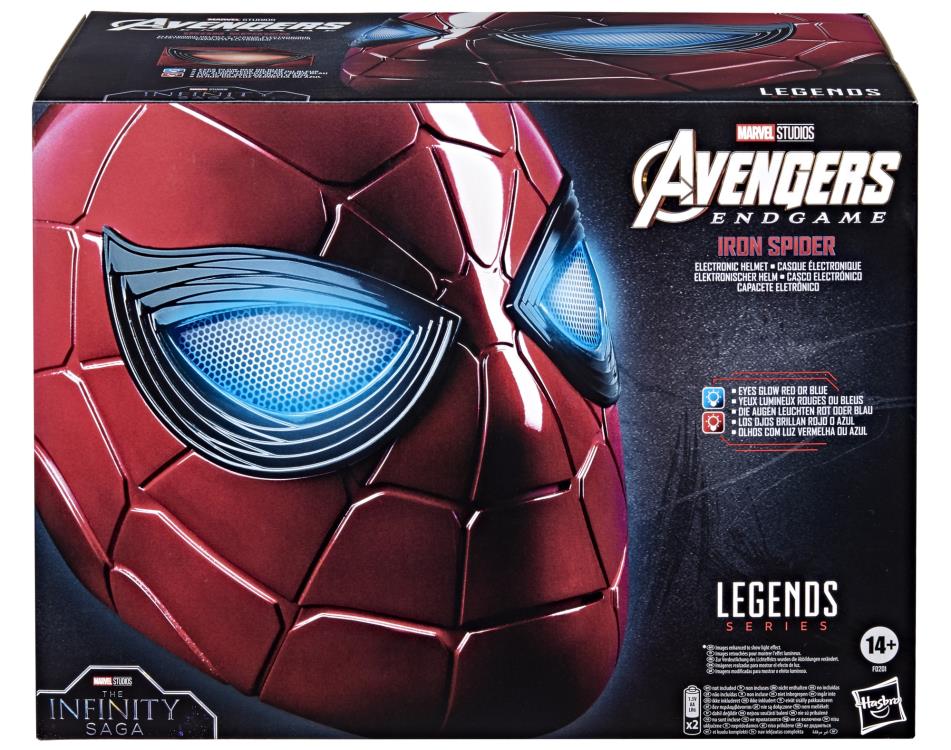 Pedido Casco Electrónico de Iron Spider - Avengers: Endgame - Marvel Legends marca Hasbro escala real 1/1