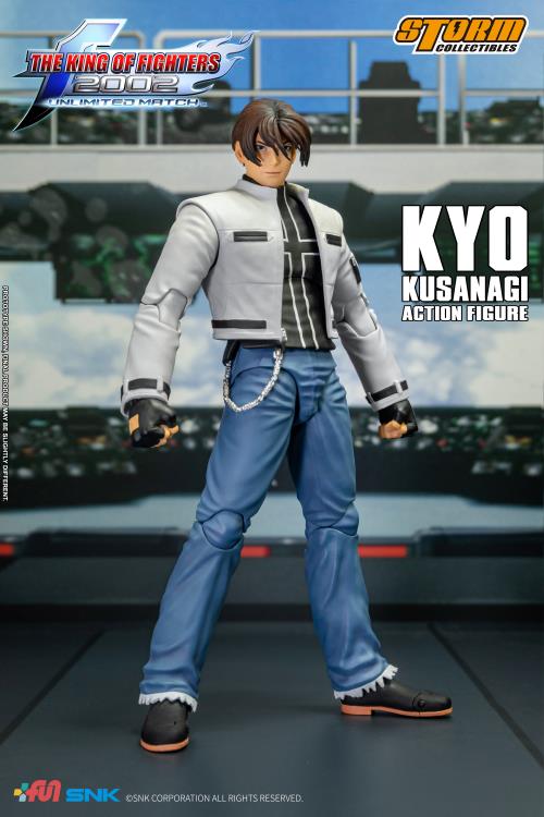 Pedido Figura Kyo Kusanagi - The King of Fighters 2002 Unlimited Match marca Storm Collectibles SKKF08 escala pequeña 1/12