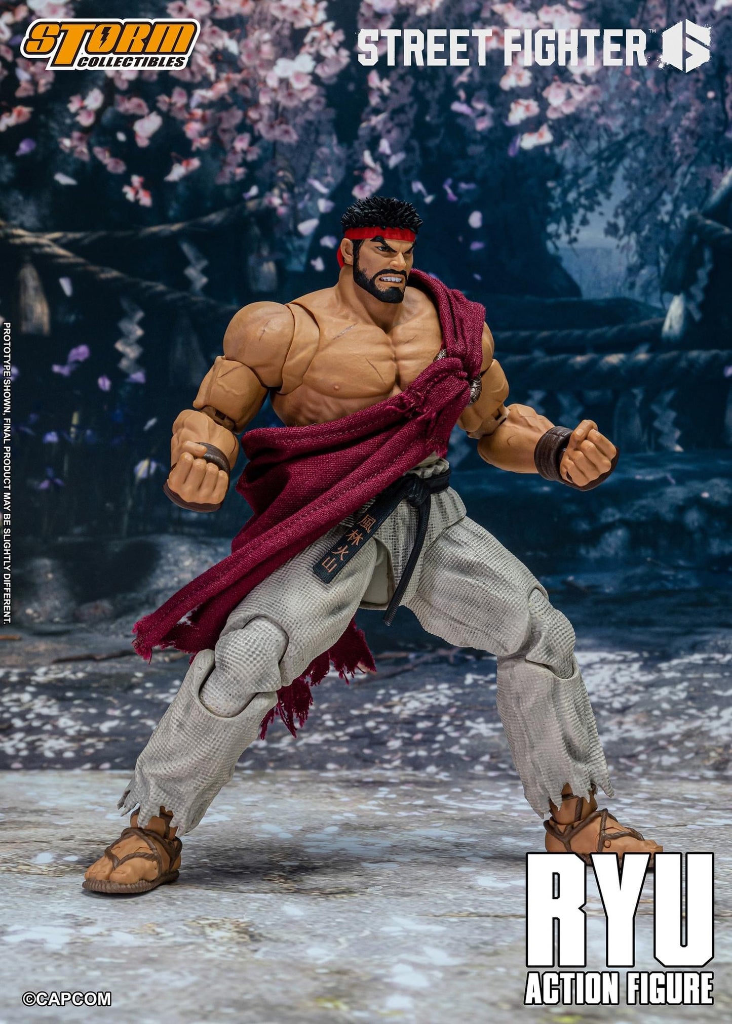 Preventa Figura RYU - Street Fighter 6 marca Storm Collectibles escala pequeña 1/12