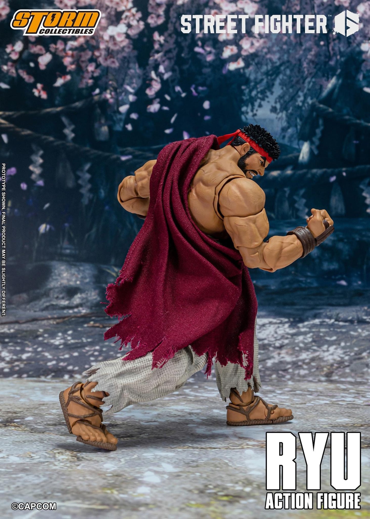 Preventa Figura RYU - Street Fighter 6 marca Storm Collectibles escala pequeña 1/12