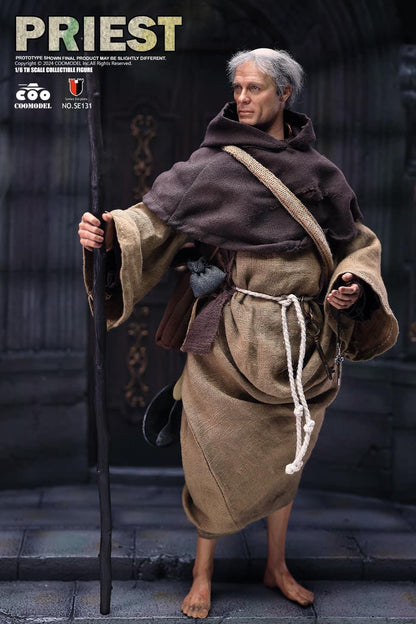 Preventa Figura Medieval Priest / Sacerdote Medieval - Series of Empires marca Coomodel SE131 escala 1/6