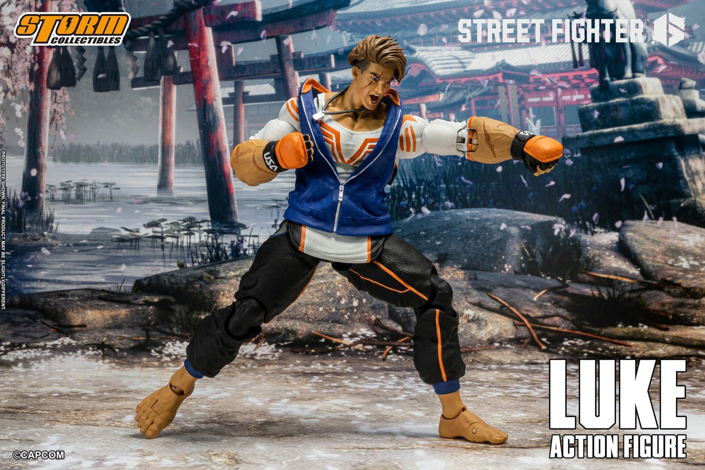 Preventa Figura Luke - Street Fighter 6 marca Storm Collectibles escala pequeña 1/12