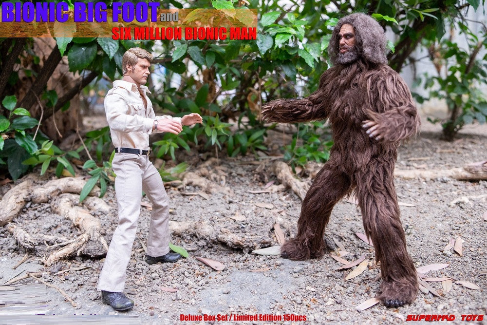 Preventa Set de Figuras Bionic Man (Hunting Suit 2.0) y Bionic Big Foot (Edición Limitada) (Deluxe Edition) marca Supermad Toys escala 1/6