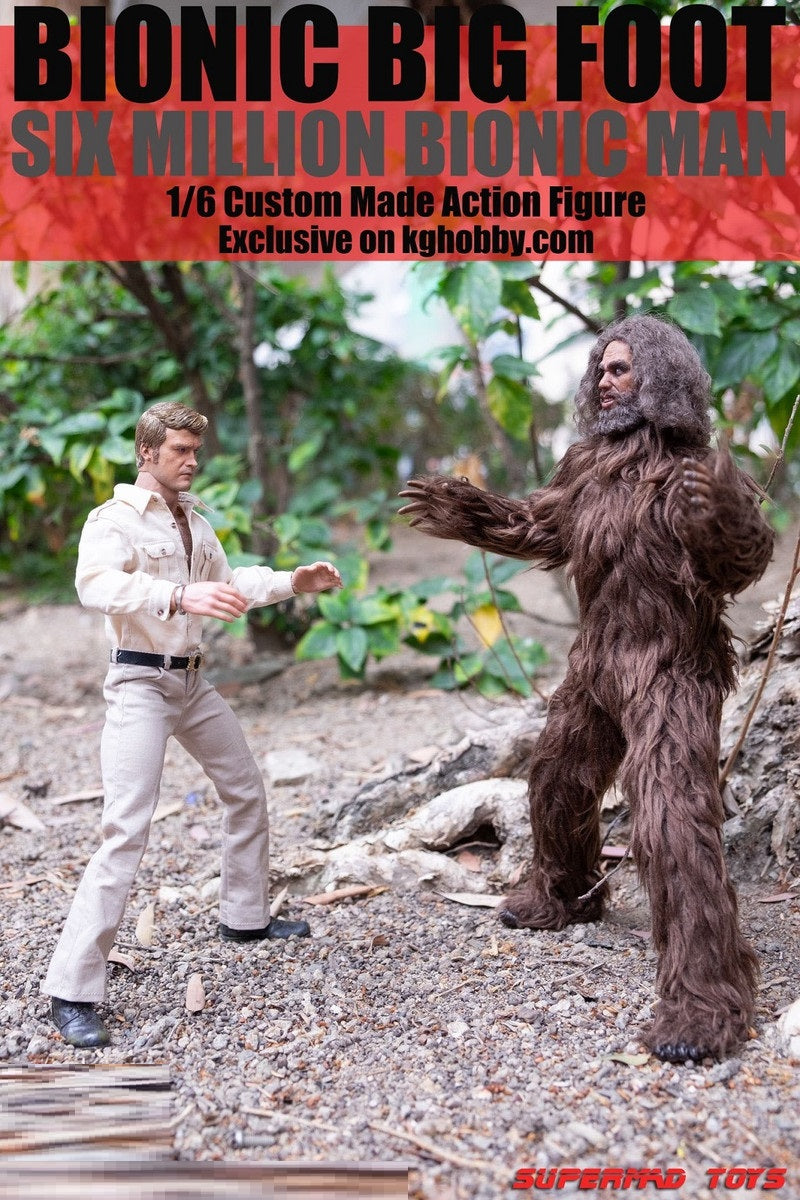 Preventa Set de Figuras Bionic Man (Hunting Suit 2.0) y Bionic Big Foot (Edición Limitada) (Deluxe Edition) marca Supermad Toys escala 1/6