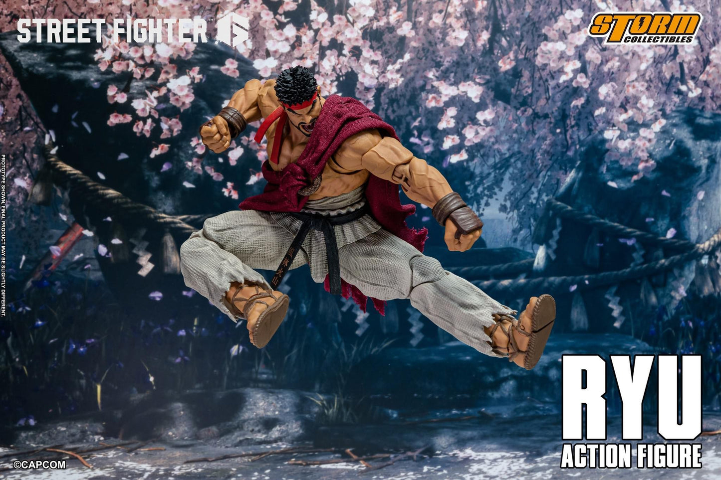 Preventa Figura RYU - Street Fighter 6 marca Storm Collectibles escala pequeña 1/12