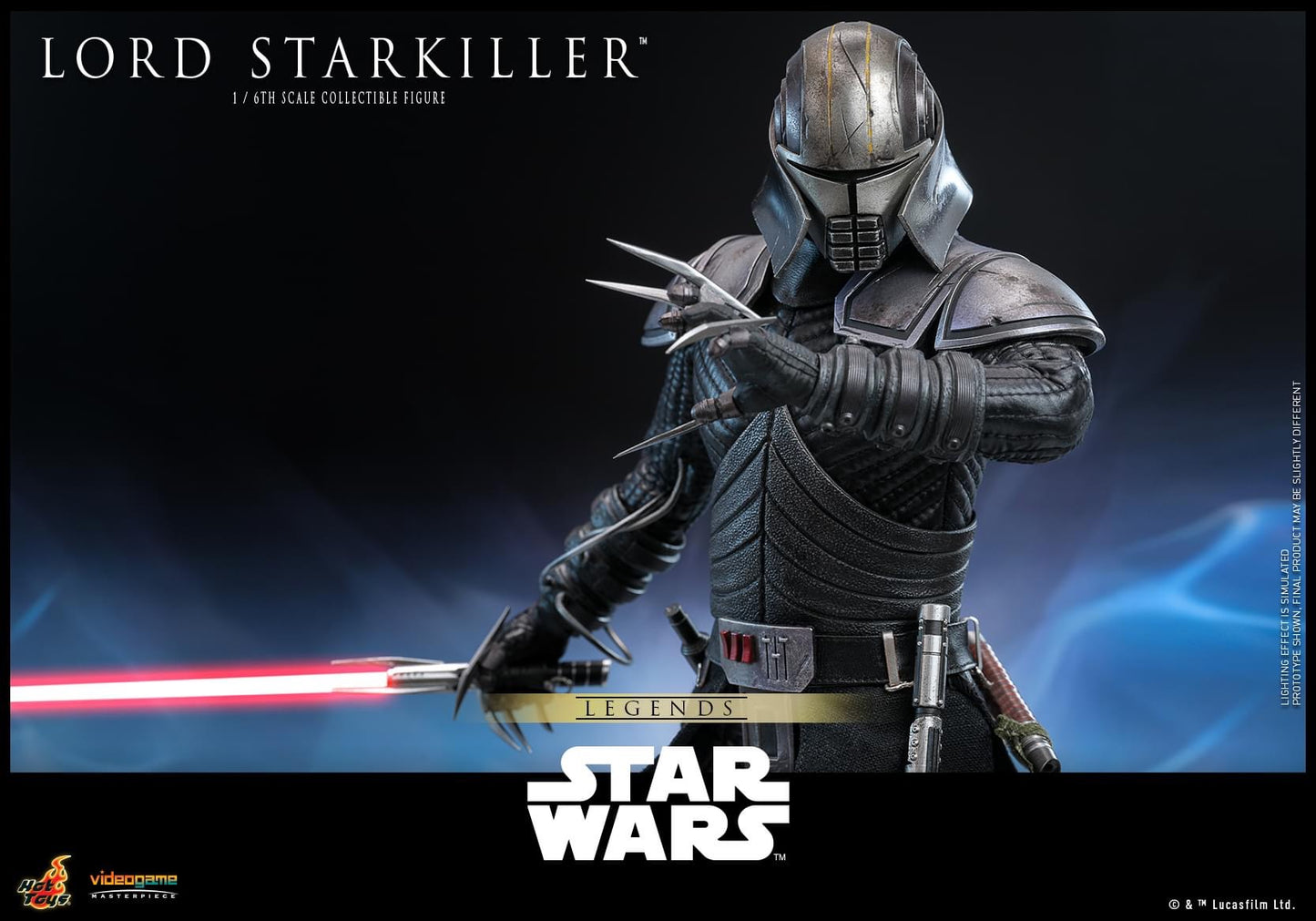 Preventa Figura Lord Starkiller - Star Wars Legends™ marca Hot Toys VGM63 escala 1/6