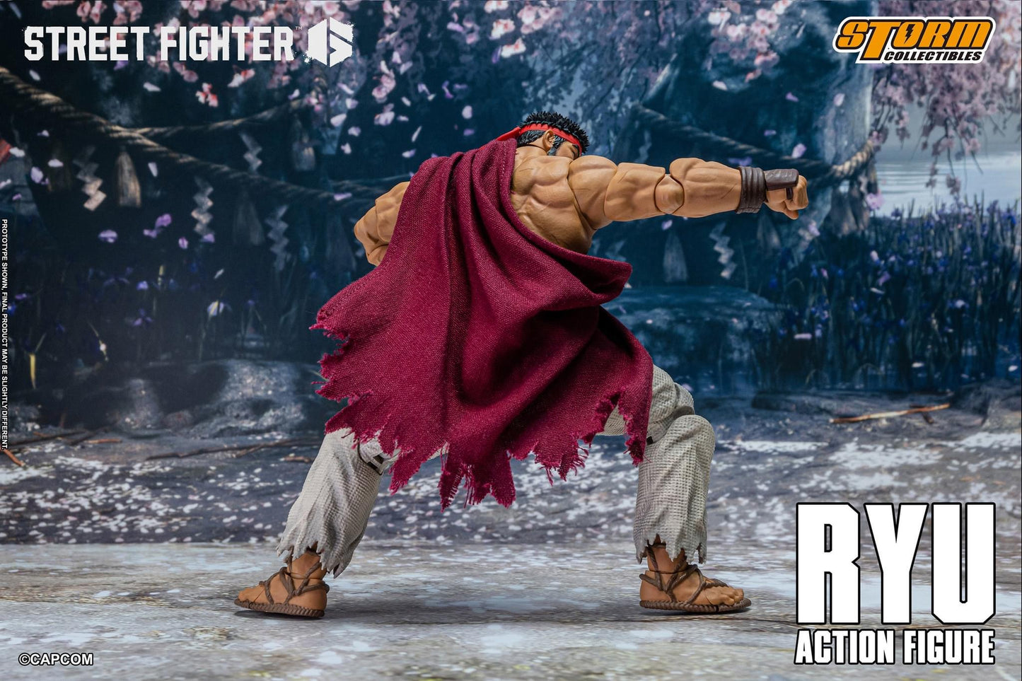 Preventa Figura RYU - Street Fighter 6 marca Storm Collectibles escala pequeña 1/12